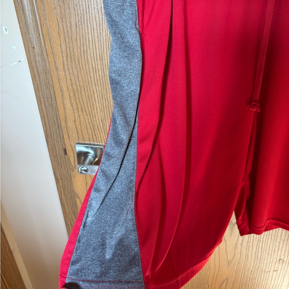 Varsity Red and Gray Athletic Shorts - Picture 4 of 7